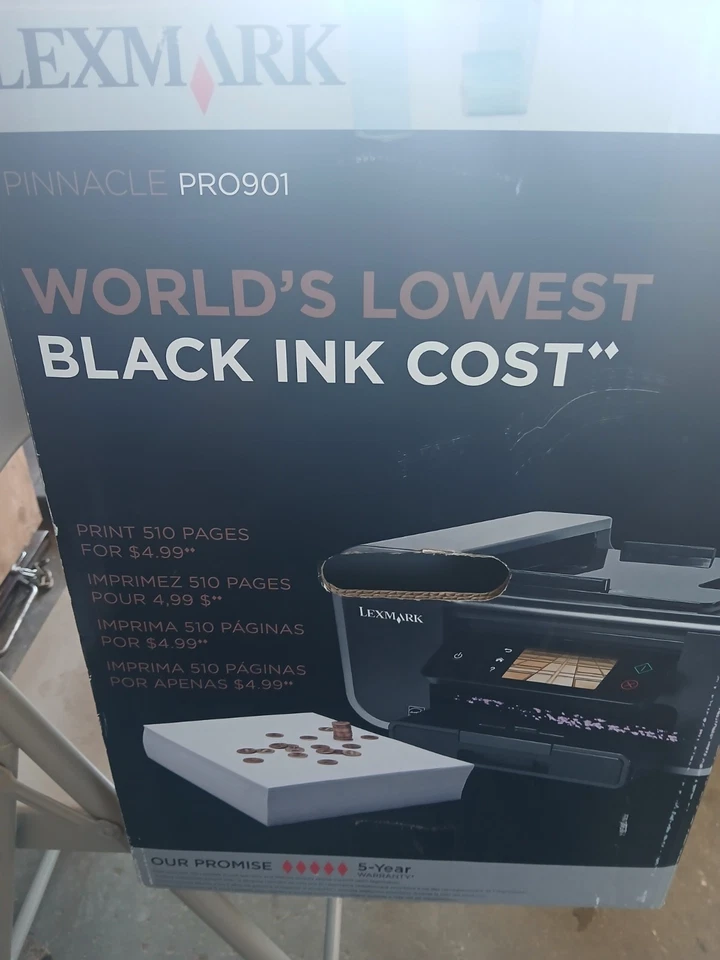 Lexmark Pinnacle Pro901 All-In-One Inkjet Printer - MINT No Usage - Image 3 of 4