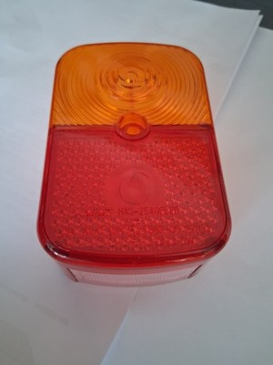 Simson Spatz Schwalbe Rücklichtkappe orange /  rot  mit Prüfzeichen Rücklicht 