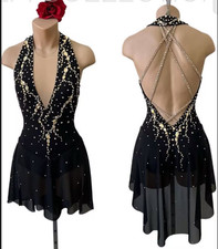 Stylish Ice skating dress figure skating competition dance costume