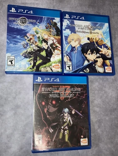 Sword Art Online: Hollow Realization, Alicizatation, Fatal Bullet Lot Of 3 PS4