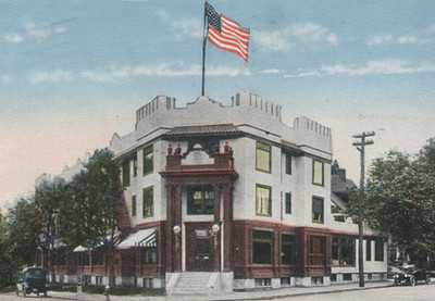 MA ~ Old Autos at Hotel WINTHROP Massachusetts 1918 Suffolk County Postcard
