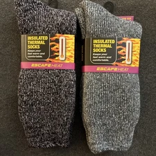 2 Pr. Insulated Thermal Fleece Lined Socks Women’s Shoe 5-9-Warm & Comfortable!