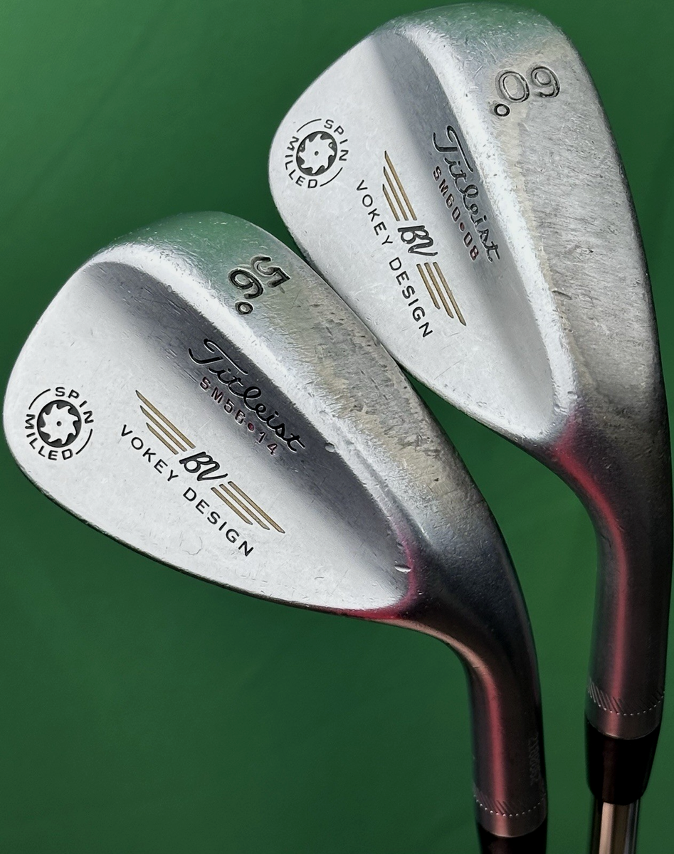 Titleist Vokey Spin Milled Wedge Set 56-14*, 60-08* Steel