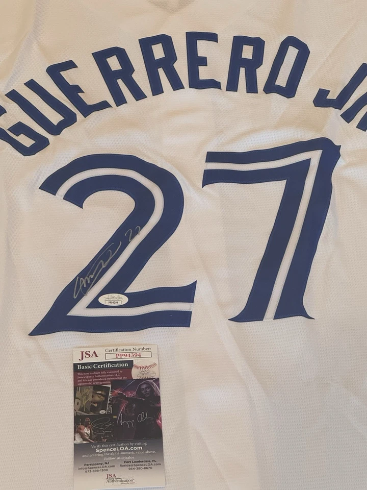 Vladimir Guerrero Jr Signed Toronto Blue Jays Nike White Auth Jersey NWT JSA COA - Image 2 of 4