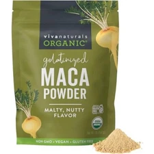 Viva Naturals Organic Maca Root Powder 16oz Peruvian Superfood Vegan Gluten Free