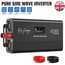 16000W Peak Power Inverter DC 12/24 V to AC 220V Car Converter 1-USBC 1-Socket