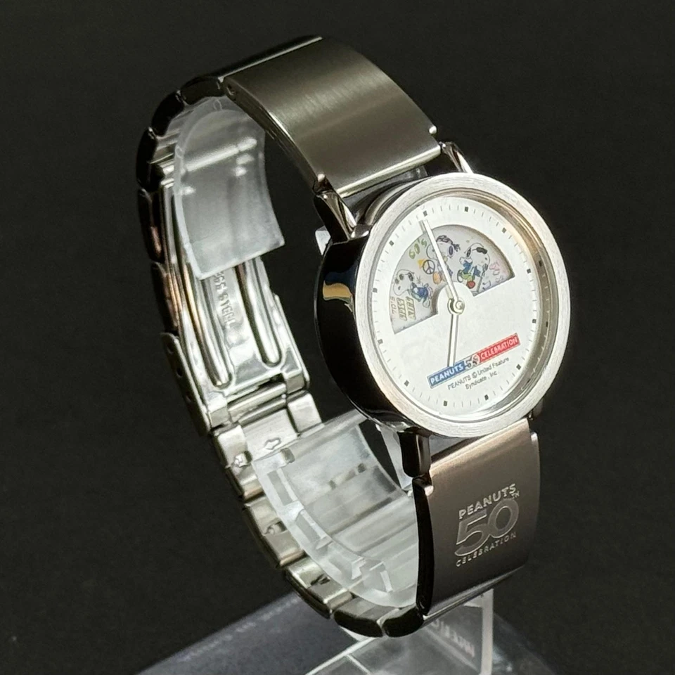 Snoopy 50th Anniversary Limited Edition 5000 Men's Quartz Silver W31mm Analog - Image 2 of 4