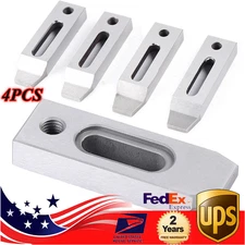 4PCS CNC Wire EDM Fixture Board Stainless Jig Tool Fits Clamping 70mm M8 Screw