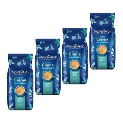 4x 1 KG Mövenpick Gusto Italiano Kaffeebohnen   Ganze Bohnen, 100 % Arabica