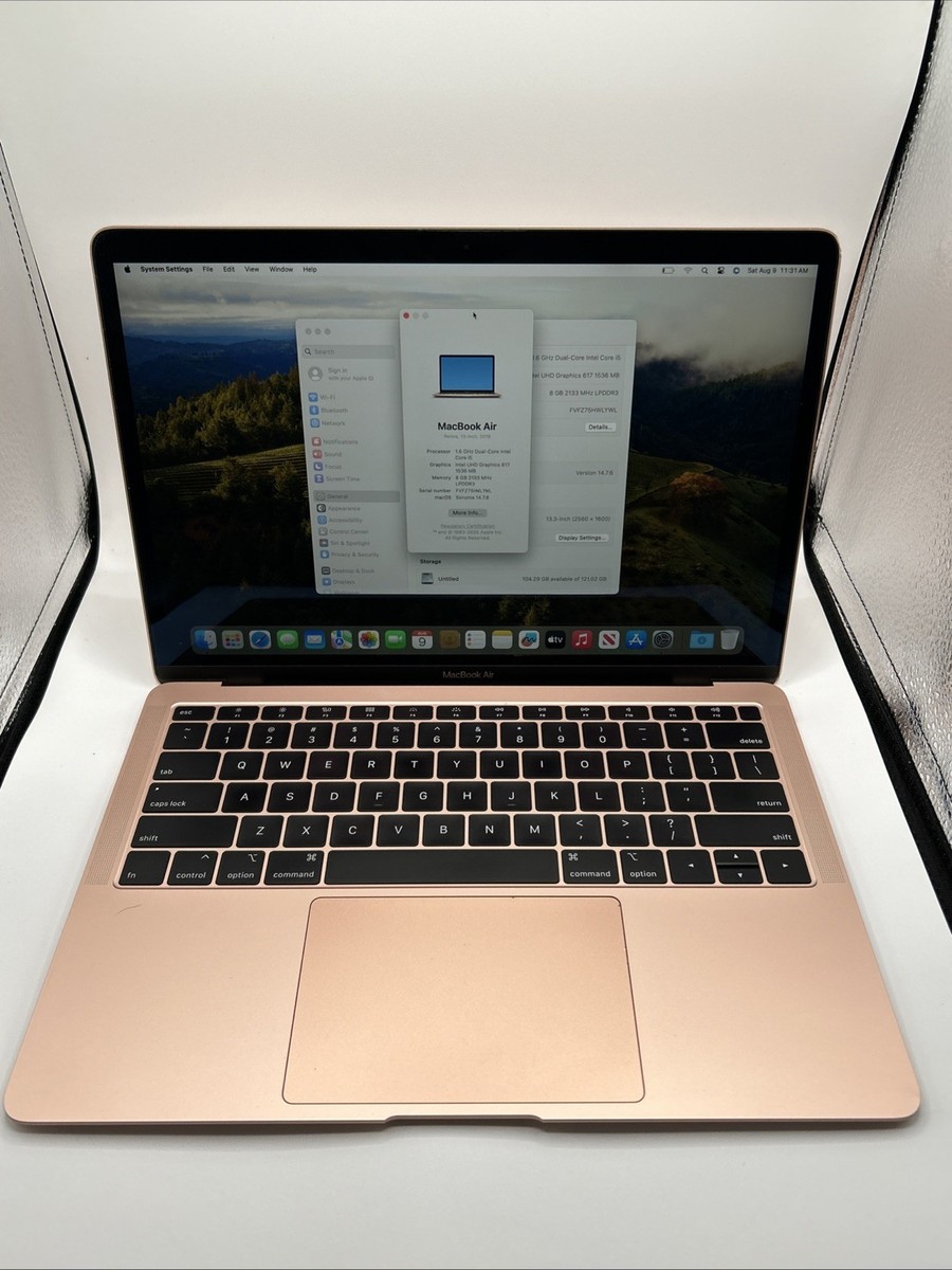 2019 MacBook Air 13 Rose Gold 1.6 GHz Intel Core i5 8GB