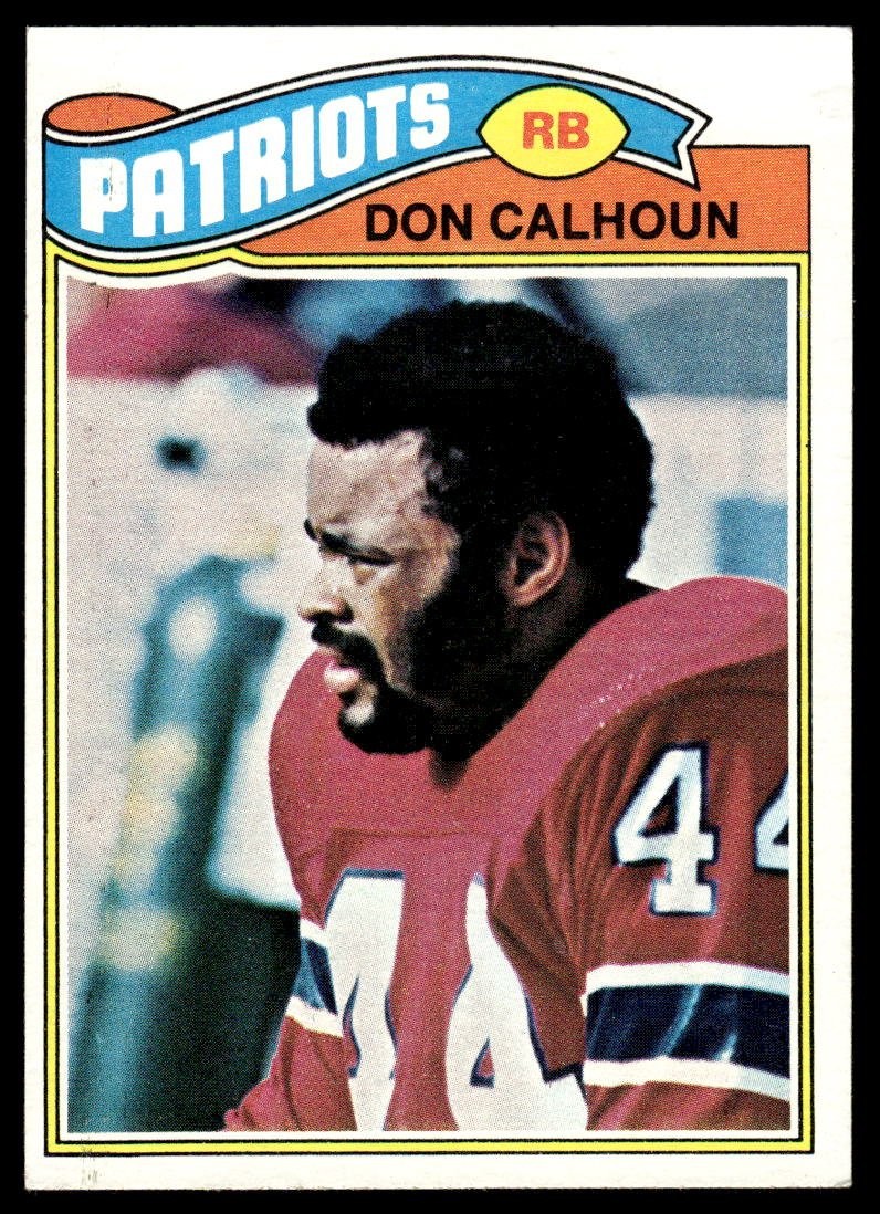 1977 Topps Football Card New England Patriots Don Calhoun #518 NR-MT