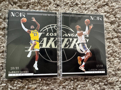 Lebron James 2023-24 Panini Noir /99 Set Lakers