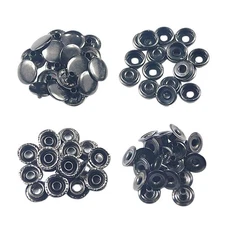 50Pcs/set Metal Snap Buttons Metal Rivets Snap Fasteners No