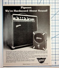 Vintage Pignose 30/60 Guitar Amp Magazine Ad Ephemera Van Nuys CA