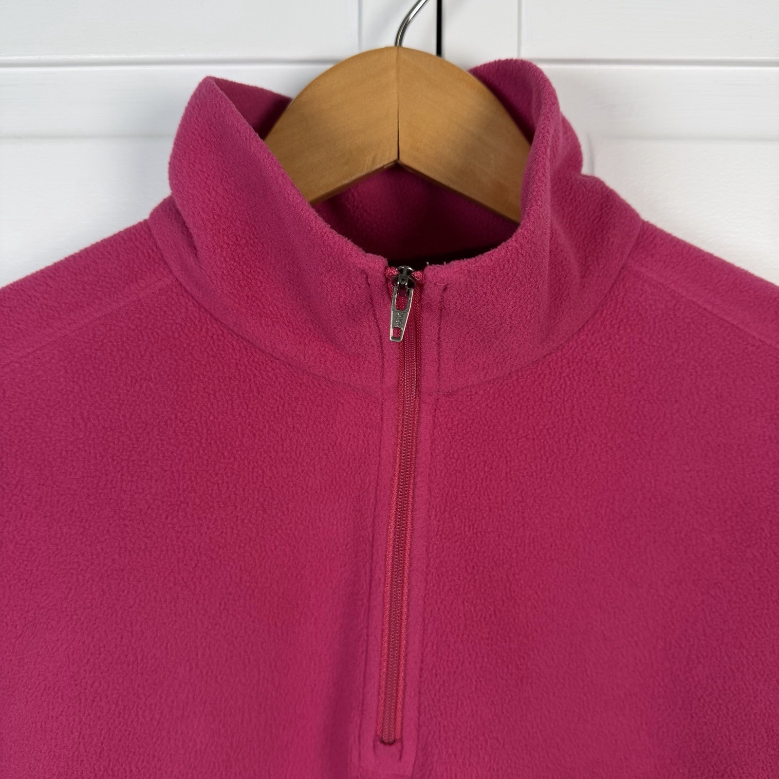 Patagonia Women's Micro D Quarter Zip Fleece Pullover Medium Pink Jacket thumbnail 3