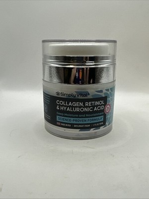 Simply Vital Collagen, Retinol & Hyaluronic Acid Anti-Aging Recovery Cream 1.7oz
