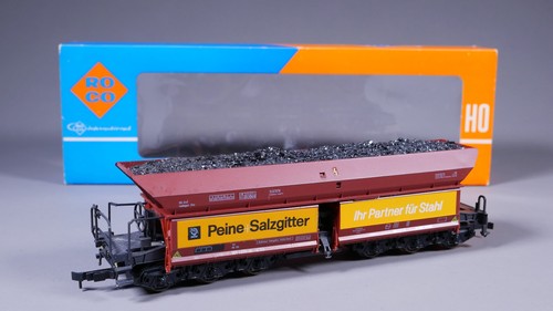 H0 DC Roco 4370 Erzwagen Peine+Salzgitter DB Echtkohle in OVP #UH_1802 | Condition: Gebraucht