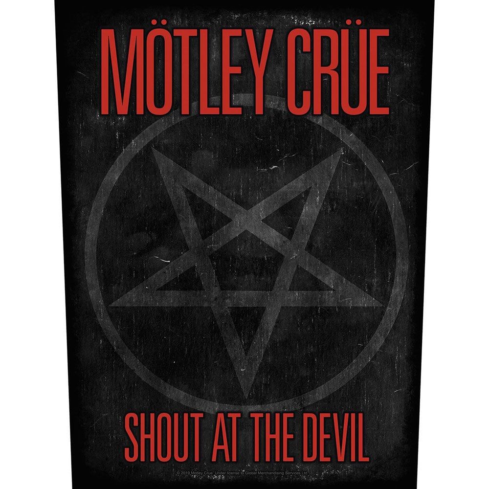 Gadget - Motley Crue: Shout At The Devil Back Patch (Toppa) - Razamataz