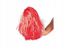 Cheerleader Pompons Rot 1 Stück - Kostüm Zubehör