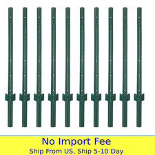 5 Feet Sturdy Duty Metal Fence Post Garden U Post for 5 FEET SET OF 10 New