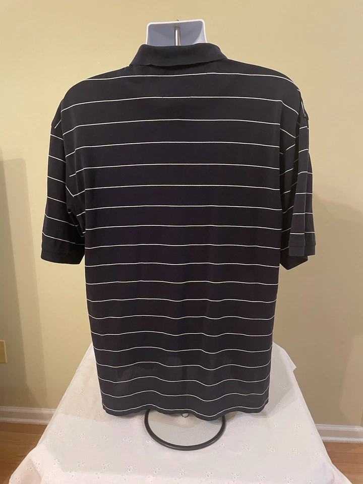 Camisa Polo Tommy Hilfiger Golf con Logotipo Wild Dunes Resort Blanca y Azul Marino Talla L Foto 3 de 4