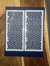 2x Bricks Stencils Crafter's Workshop Slimline 4"X9" Vertical TWO NEW