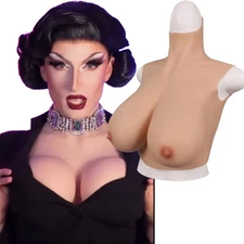 Silicone Filler Breast Forms Breastplate Fake Boobs For Crossdresser Drag Queen