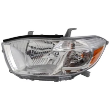 CAPA for 2010 Highlander Front Left Headlight Amber & Clear Plastic C