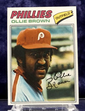 1977 Topps #84 - Ollie Brown - Philadelphia Phillies - Near Mint
