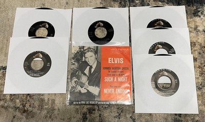 Elvis Presly 45rpm lot of 7 - singles and ep's all original pressings - RCA