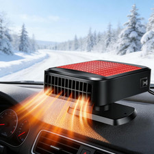 12V 200W Car Heater - 360 Rotatable 2-In-1 Heating Cooling Fan, Windshield De