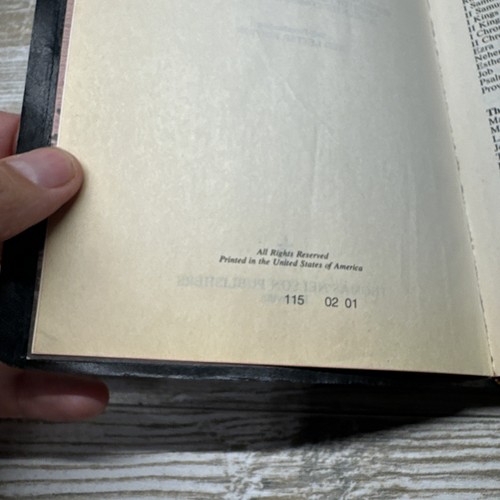 Holy Bible Bounded Black Leather KJV Words Of Christ In Red Nelson 162B 1984 - Bild 7 von 17