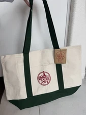 Trader Joe’s Bag Canvas Reusable Heavy Cotton Basic Style Shopping Green Large
