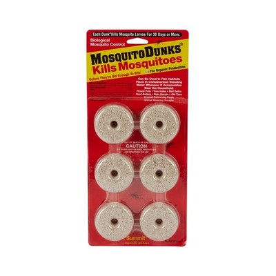 Mosquito Dunks 6 -Count Organic Natural Ready to use Mosquito killer 6 -Pack