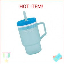 Infantino My 1st Tumbler, 10 Oz. Durable Plastic Sippy Cup with Straw Handle,