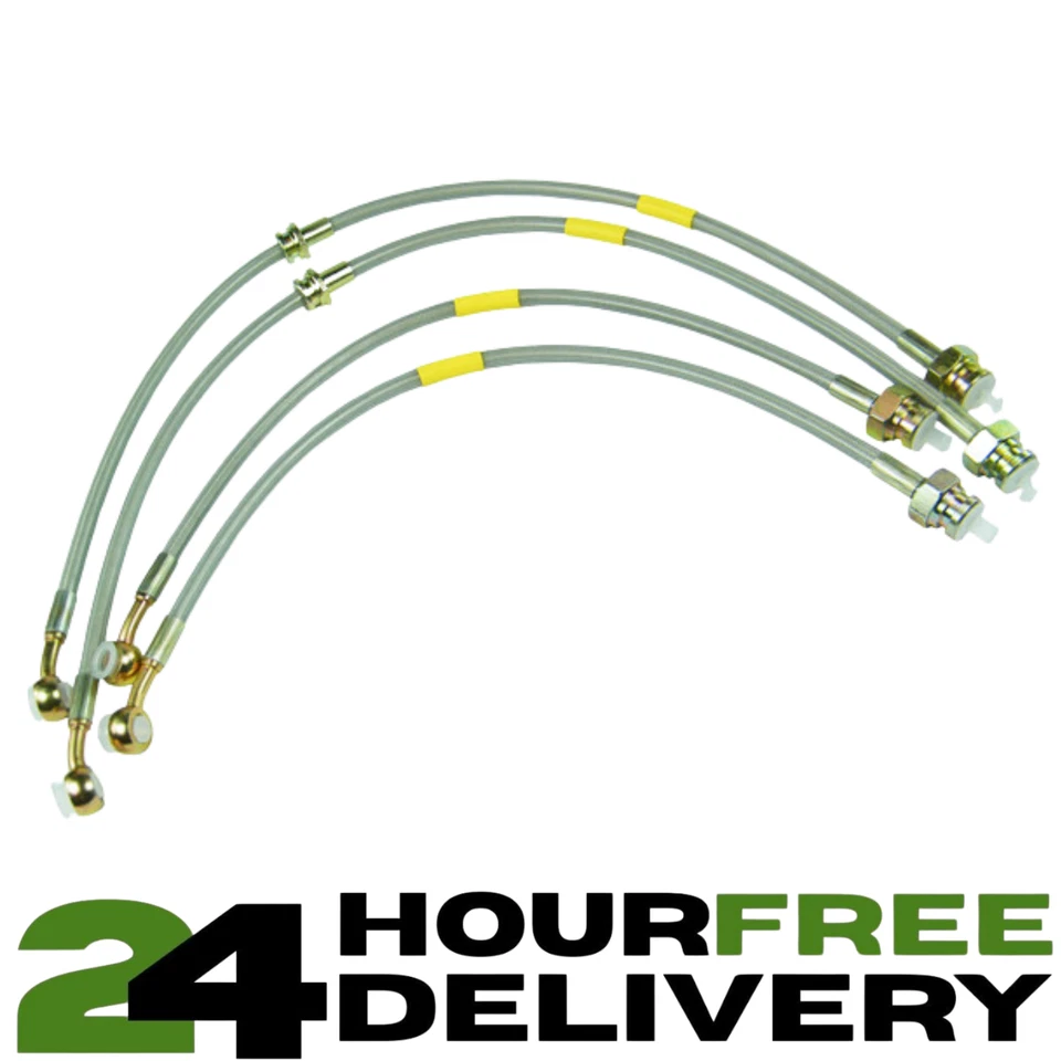 LAND ROVER DISCOVERY 2 TD5 V8 NUOVO +150MM KIT TUBI FRENO ESTESO ACCIAIO INOX - Immagine 3 di 4