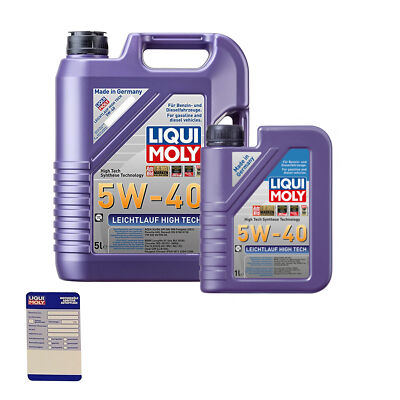 Liqui Moly 3864 LM 3864 Motoröl,, Leichtlauf High Tech 5 W-40 6L