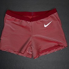 New Nike Pro Elite Running Shorts Womens Size Medium Red Made in USA AO8486-000