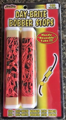Comal Tackle Day-Brite Bobber Stops Pink or Chartreuse Choose W/ Beads Free  S/H