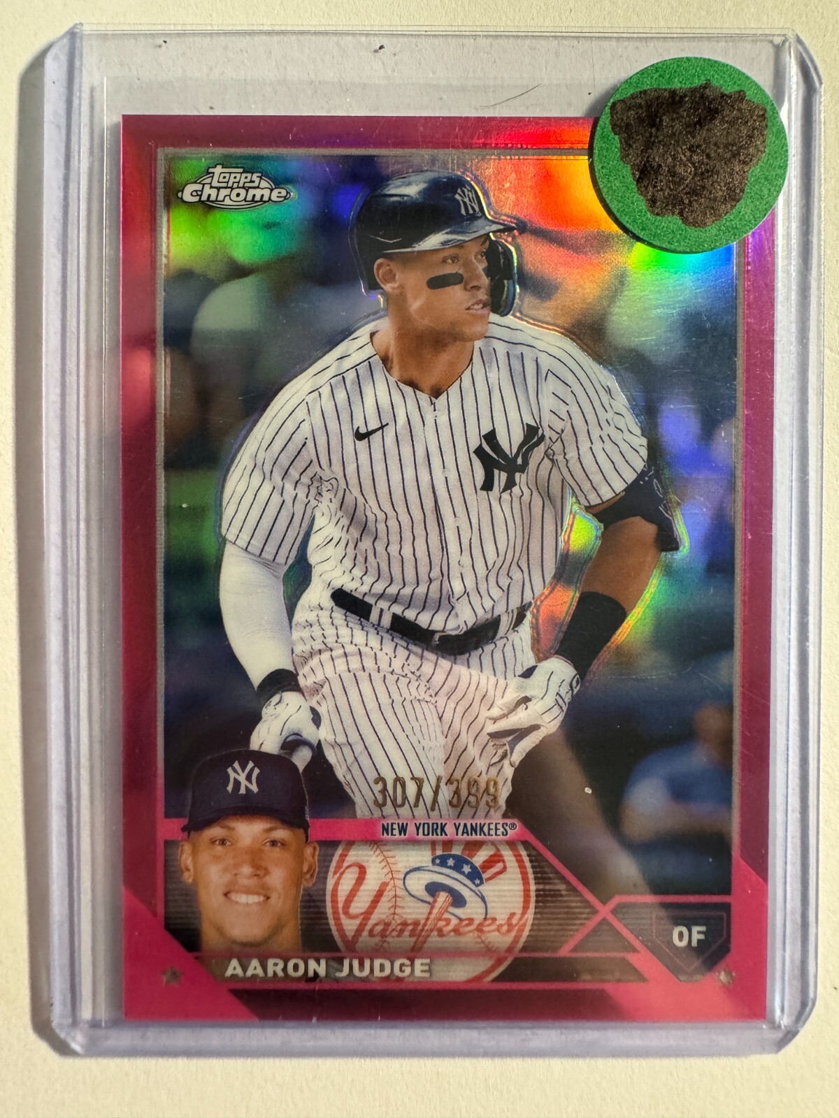 K247,587 - 2023 Topps Chrome Magenta Refractors #62 Aaron Judge #/399