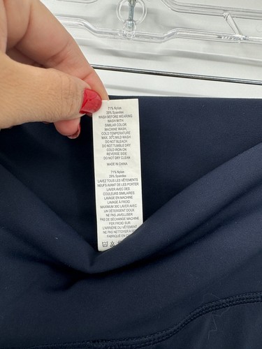Zyia Active Women’s High Rise Crop Leggings Size 6-8 M Medium Blue - Picture 3 of 6