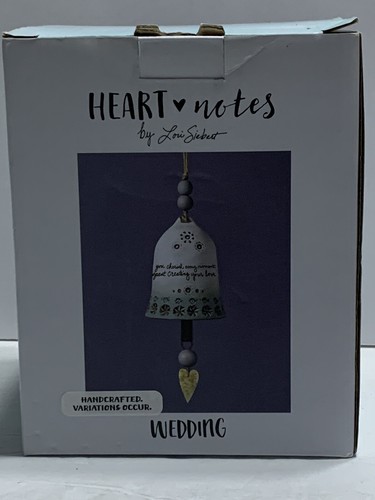 Herznoten von Lori Siebert Hochzeit Handarbeit Stein Glocke Windspiel Deko Neu