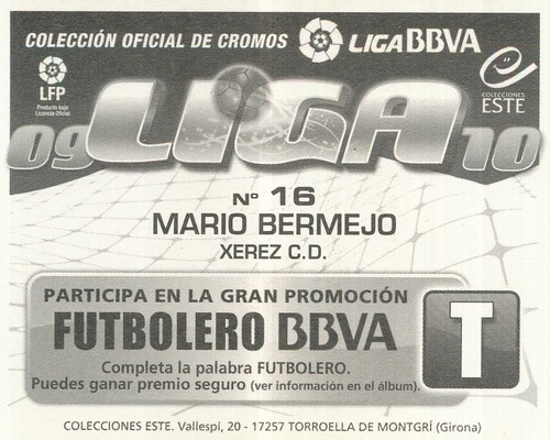 ELIGIR TO CHOOSE YOURS STICKERS PANINI ESTE LIGA 2010 : OSASUNA to MERCADO - Imagen 166 de 203
