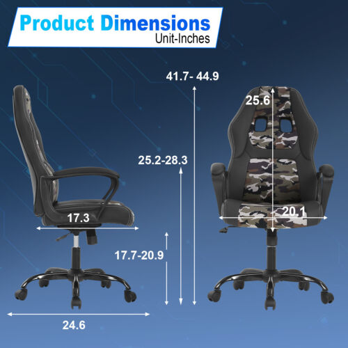 Gaming Chair Ergonomic Office Chair Computer Chair with Lumbar Support Ergonomic - Picture 42 of 42