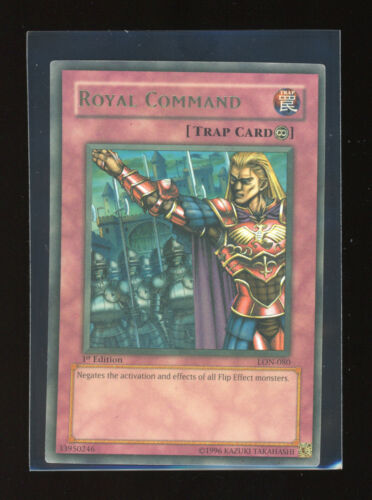 YUGIOH 1st Edition Labyrinth of Nightmare ROYAL COMMAND LON-080 FADED + ULTRA