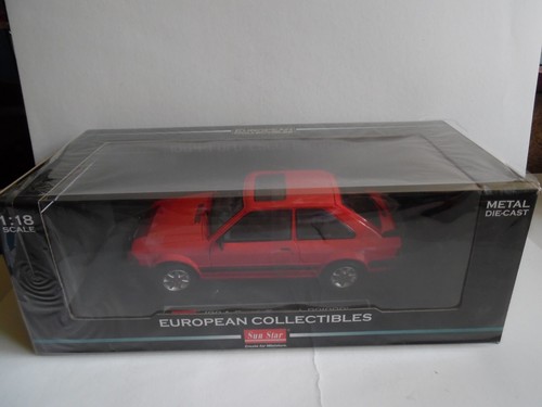 SUN STAR. SUN H4996R. FORD ESCORT RS 1600i, 1984 SUNBURST RED. RHD. 1:18 . NEW. - Picture 17 of 19