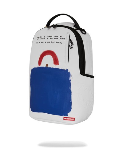 Mochila Cartera Azul Grande Sprayground Keith Haring🔥Nueva Bolsa Grande Bolso Escolar - Imagen 5 de 9