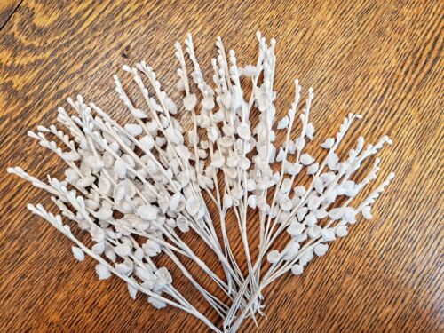 Vintage White Lily Of The Valley Millinery Flowers 10 Bunches=40 Stems