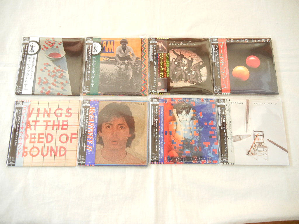 Paul McCartney (Wings) JAPAN 8 titles Mini LP SHM-CD PROMO
