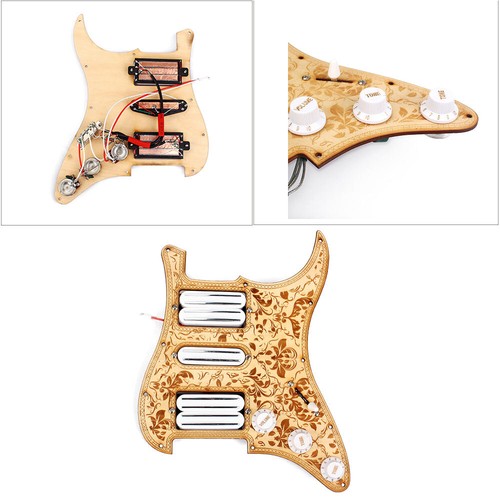 HSH Loaded Pickguard Dual Rail Alnico V Humbucker Pickup for Stratocaster Strat - Picture 3 of 9